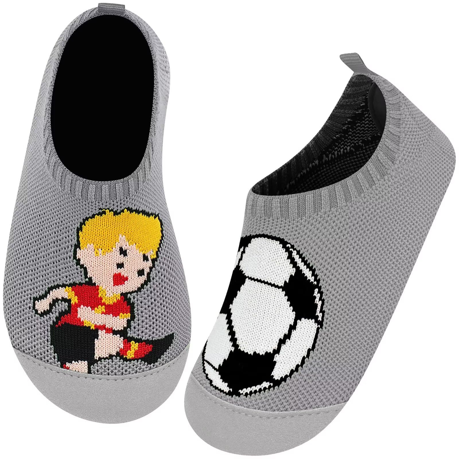 Kyopp Hausschuhe Kinder für Junge mädchen Atmungsaktive Hüttenschuhe Barfußschuhe Kinder Rutschfest Pantoffeln