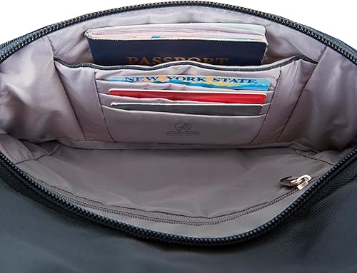 Miniatura 8 de Travelon Bolsa bandolera clásica antirrobo esencial, color negro