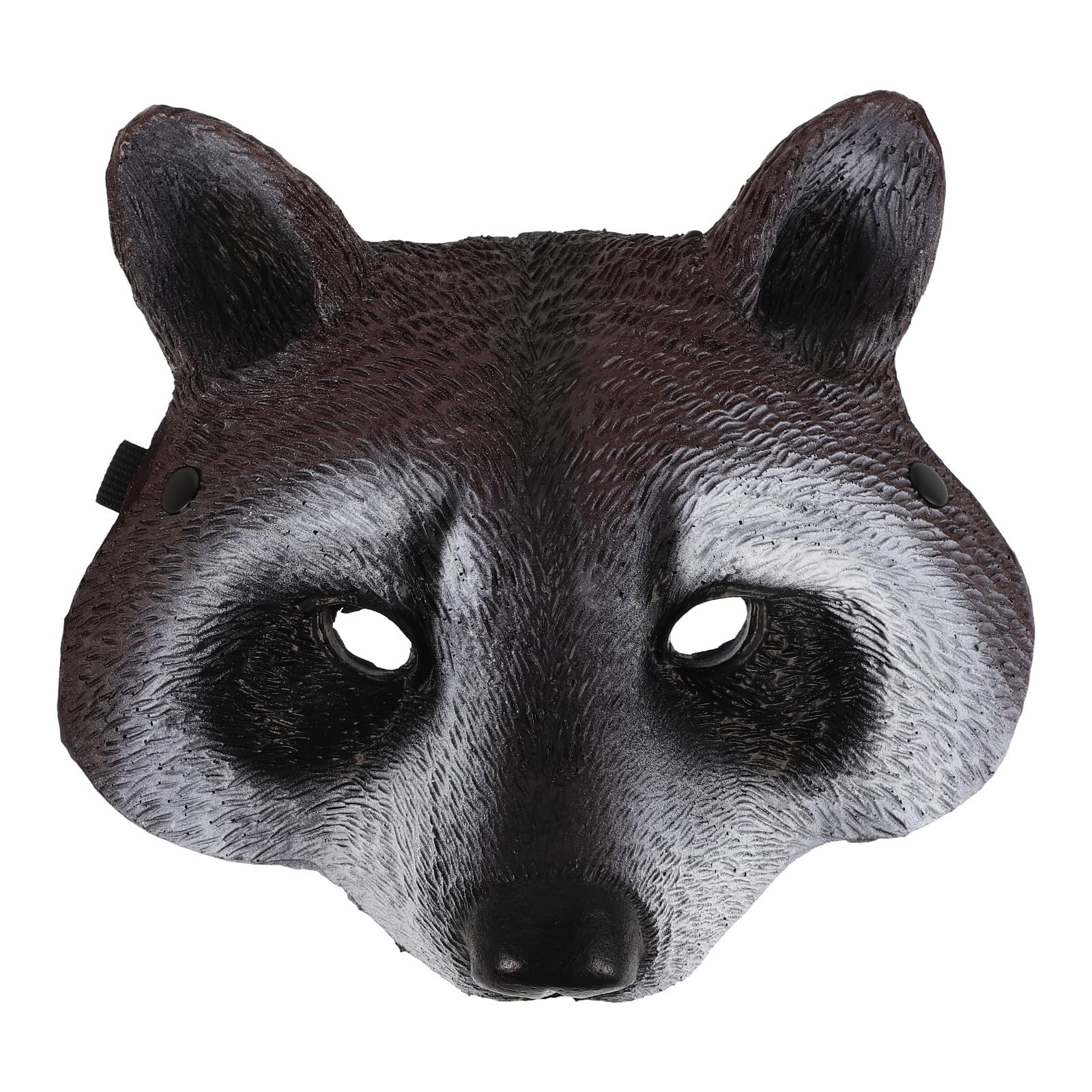 NUOBESTY Realistic Raccoon Mask, Halloween Animal Half Face Mask