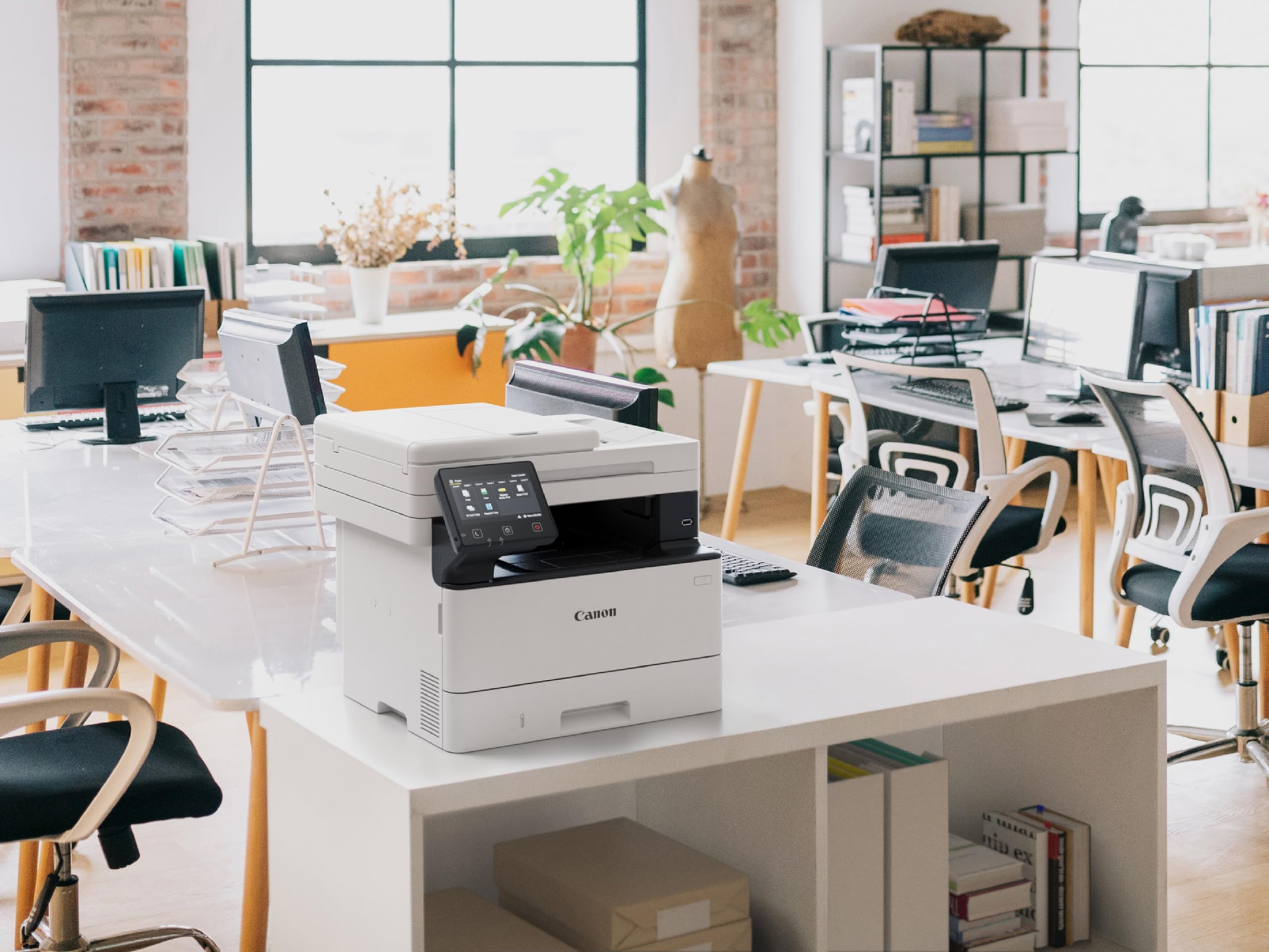 Canon i-SENSYS MF461dw A4 S/W laser MFP stampa copia scansione fax, USB, LAN, WLAN, cassetta carta da 250 fogli, touchscreen LCD a colori da 12,7 cm, stampa fronte/retro