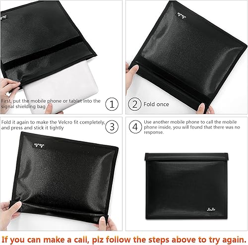 Miniatura 4 de Bolsas Faraday, bolsa Faraday para teléfonos y tabletas, jaula Faraday, protector de llavero Faraday, emisión de señal de teléfono celular, bolsa