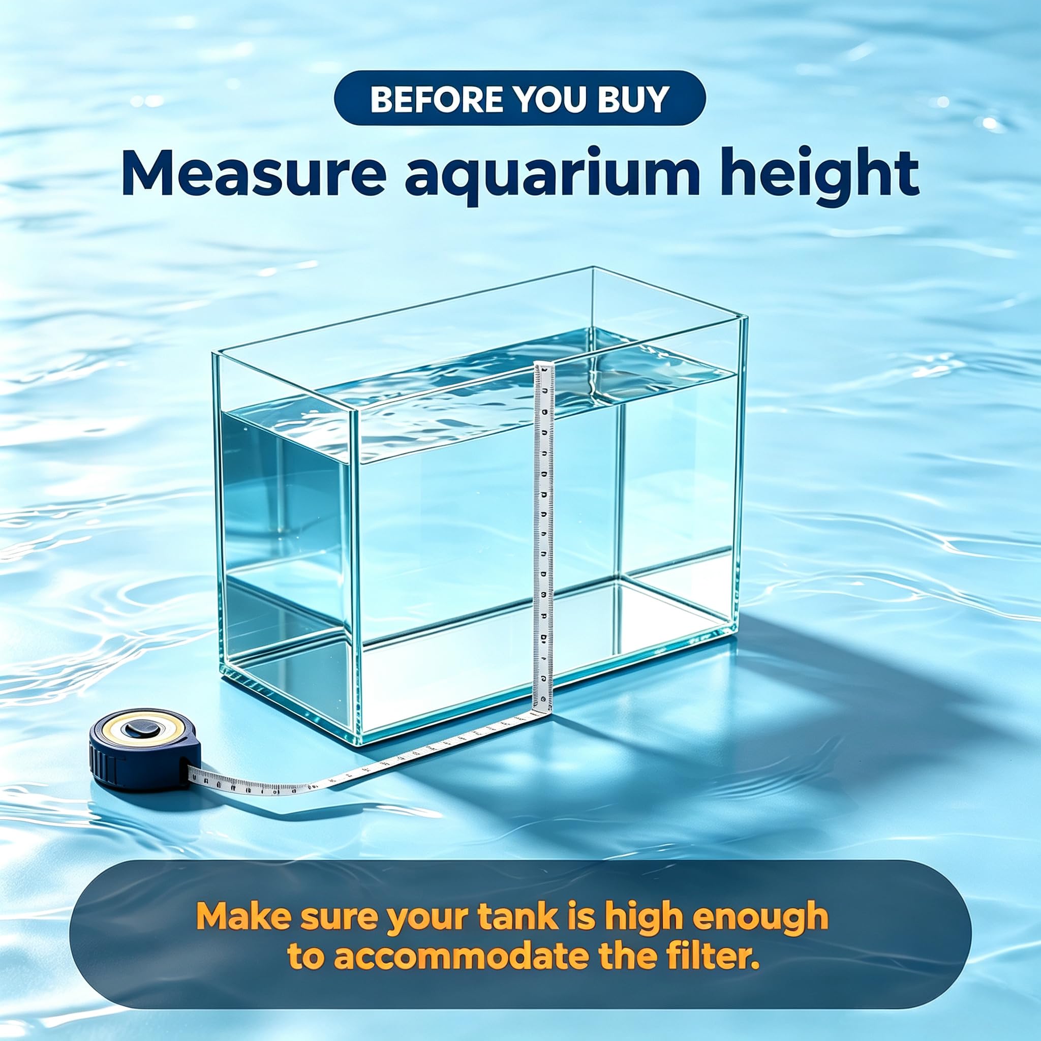 AquaMiracle® Filtro per acquario a 3 stadi filtro interno per acquario Filtro per tartarughe per acquari da 40-70 galloni con doppia uscita d'acqua e aerazione, flusso regolabile