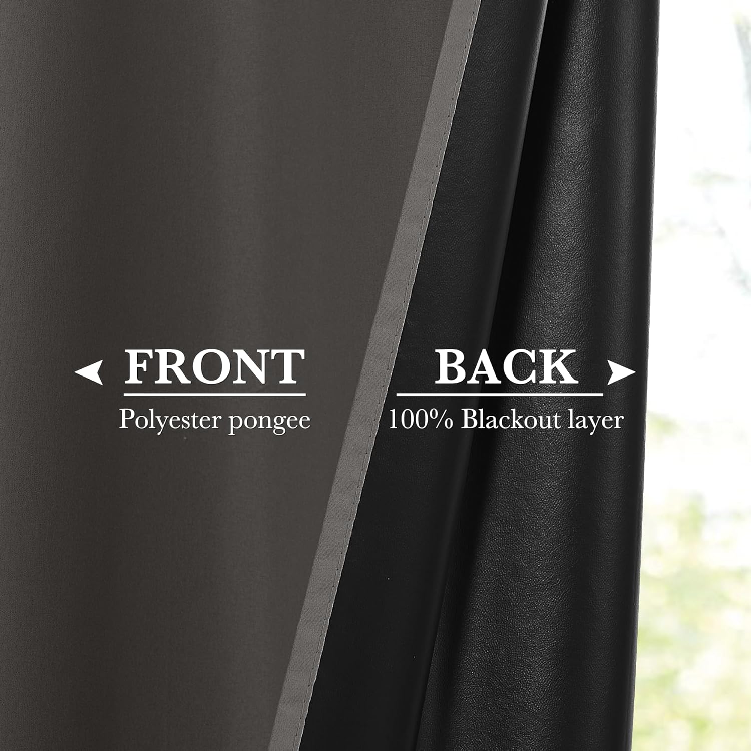 RYB HOME Grey 100% Blackout Curtains 96 inches Long for Bedroom Living Room, Room Darkening Curtains for Apartment Studio, Lightweight Privacy Window Treatment Drapes, W52 x L96, 2 Panels