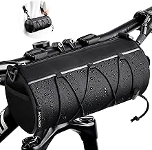 GXCROR Fahrrad Lenkertasche Vordertasche-Rahmentasche Fahrrad mit Schultergurt- Bikepacking Oberrohrtasche [2,4 Liter] 100% Wasserdicht-Fahrradzubehör für Mountainbike und Rennrad