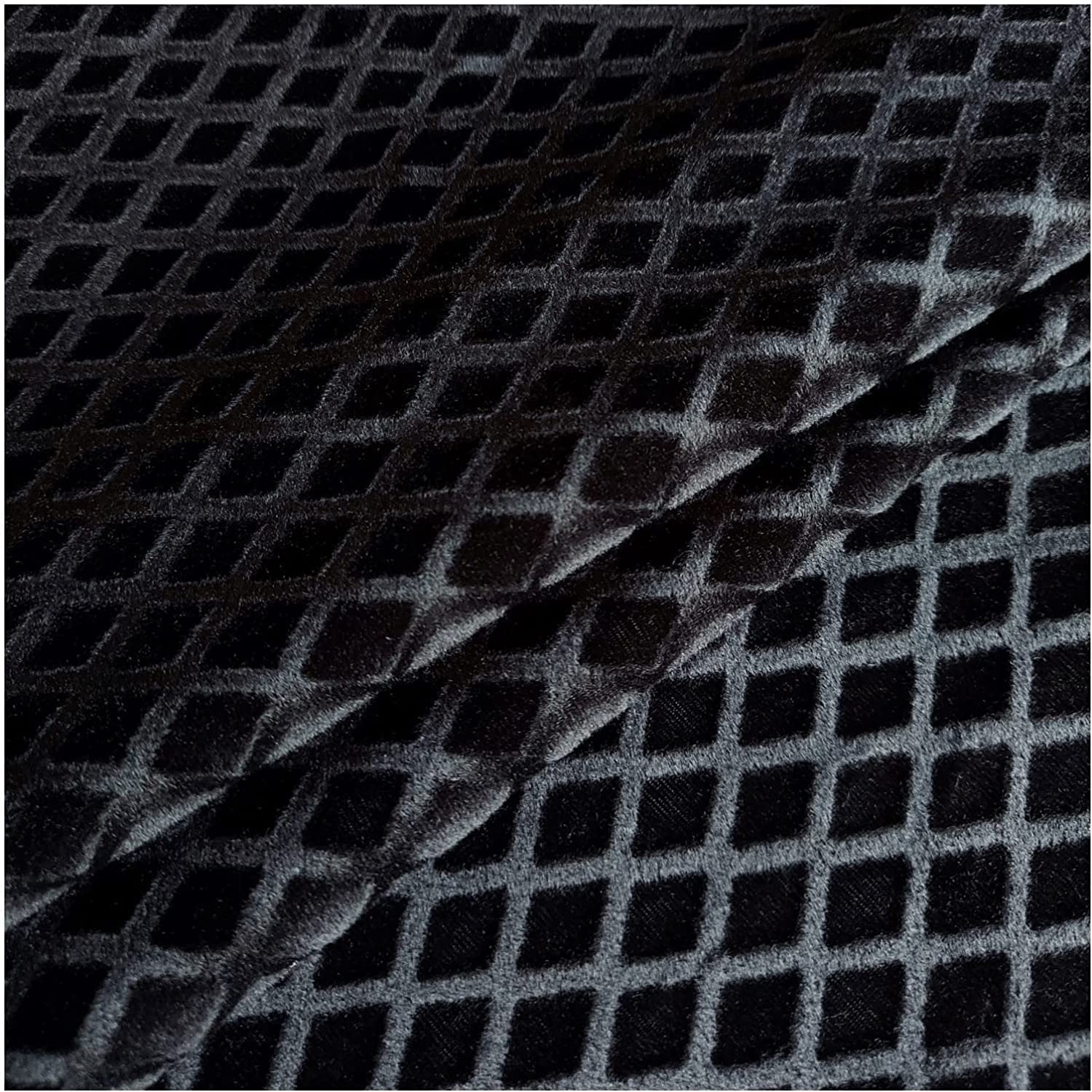 Ami Creation Velvet Embossed Unstitched Sofa Fabric Decorative Soft Smooth Silky Rich Cloth for Sofa Cover Curtains Home Furnishing and Upholstery Fabric Material (5Mtr, Turquoise Sofa Fabric)