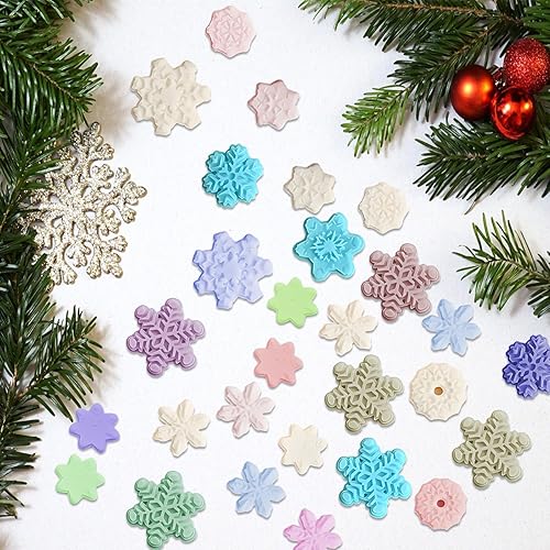 Miniatura 4 de Molde de silicona para fondant, 20 cavidades 3D, molde de copo de nieve de Navidad, decoración de tartas, decoración de cupcakes, proyectos de