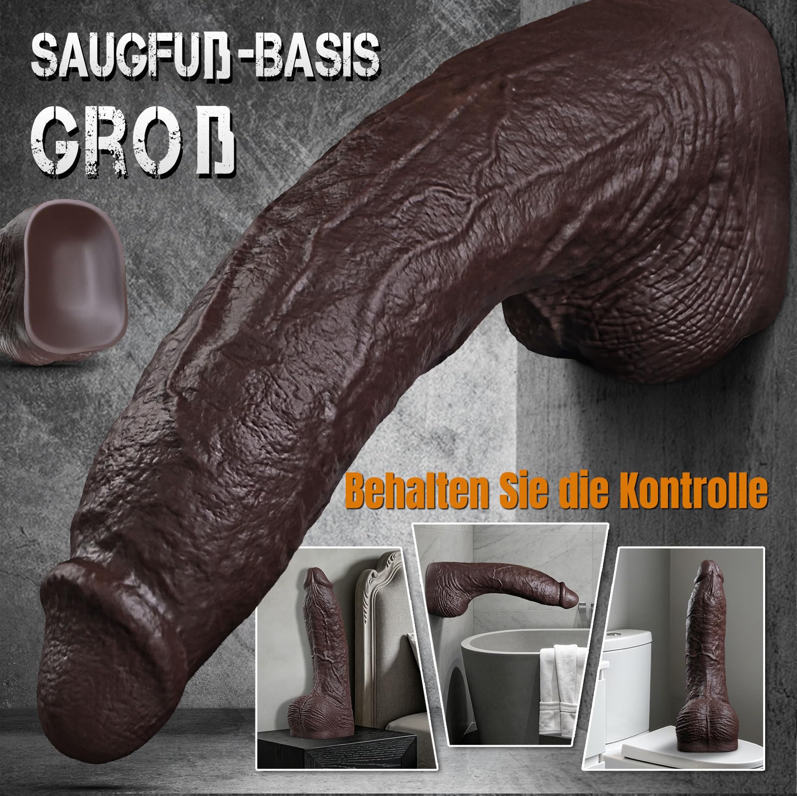 XXL Monster Anal Dildo 41x9cm Starker Saugnapf