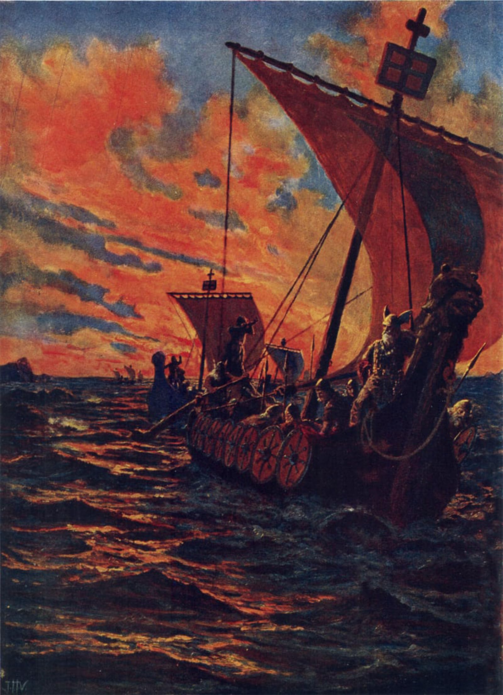 Impression Tableaux Graffiti Art Mural Le Retour des Vikings John Harris Valda 60x90 - 5