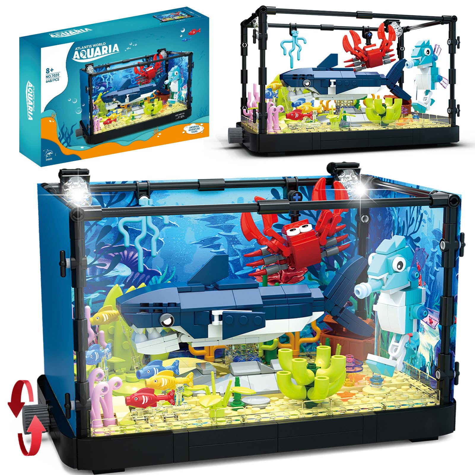 Fish Tank Building Block Compatible With Lego Sets For Adults
