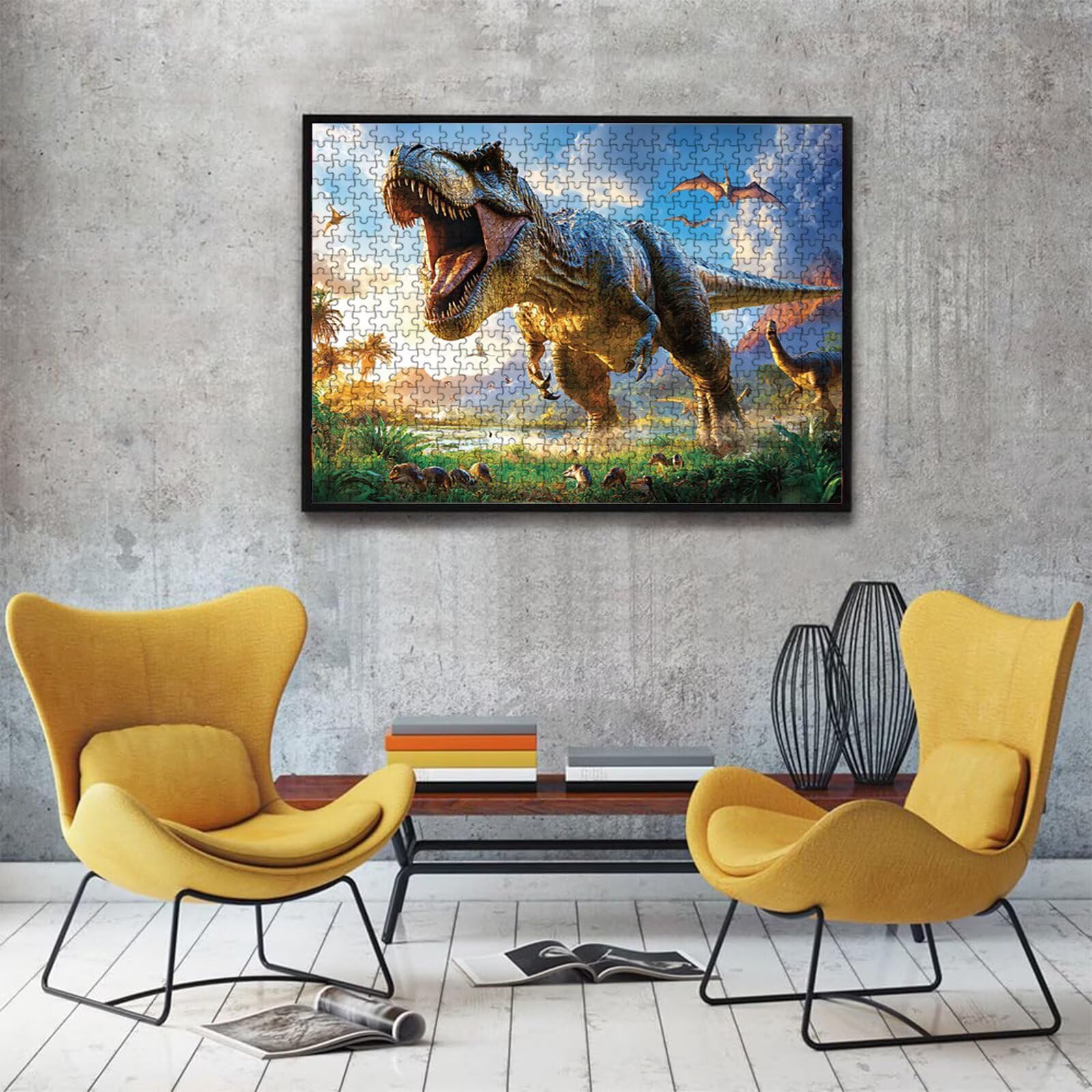 Puzzle 5000 sztuk dinozaurów zwierzęcych(3) - Duże drewniane puzzle - Puzzle 5000 elementów dla dorosłych - gra inteligencyjna - z wykwintnym pudełkiem do pakowania - precyzyjne cięcie - wystrój domu
