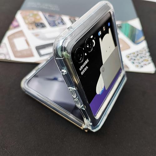 Miniatura 5 de teroxa Funda compatible con Motorola Razr Plus 2023, Moto Razr+ 2023, cubierta trasera para teléfono, hebilla de metal, ajuste delgado, TPU suave,