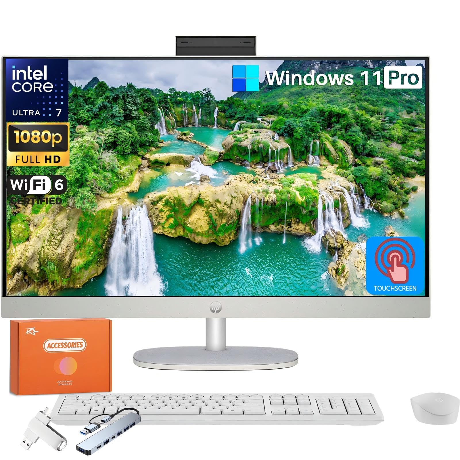 Core Ultra7 155U SSD1TB タッチパネル 一体型PC AIO Amazon.com: HP All in One Desktop Computer 27 Inch, Intel Ultra 7