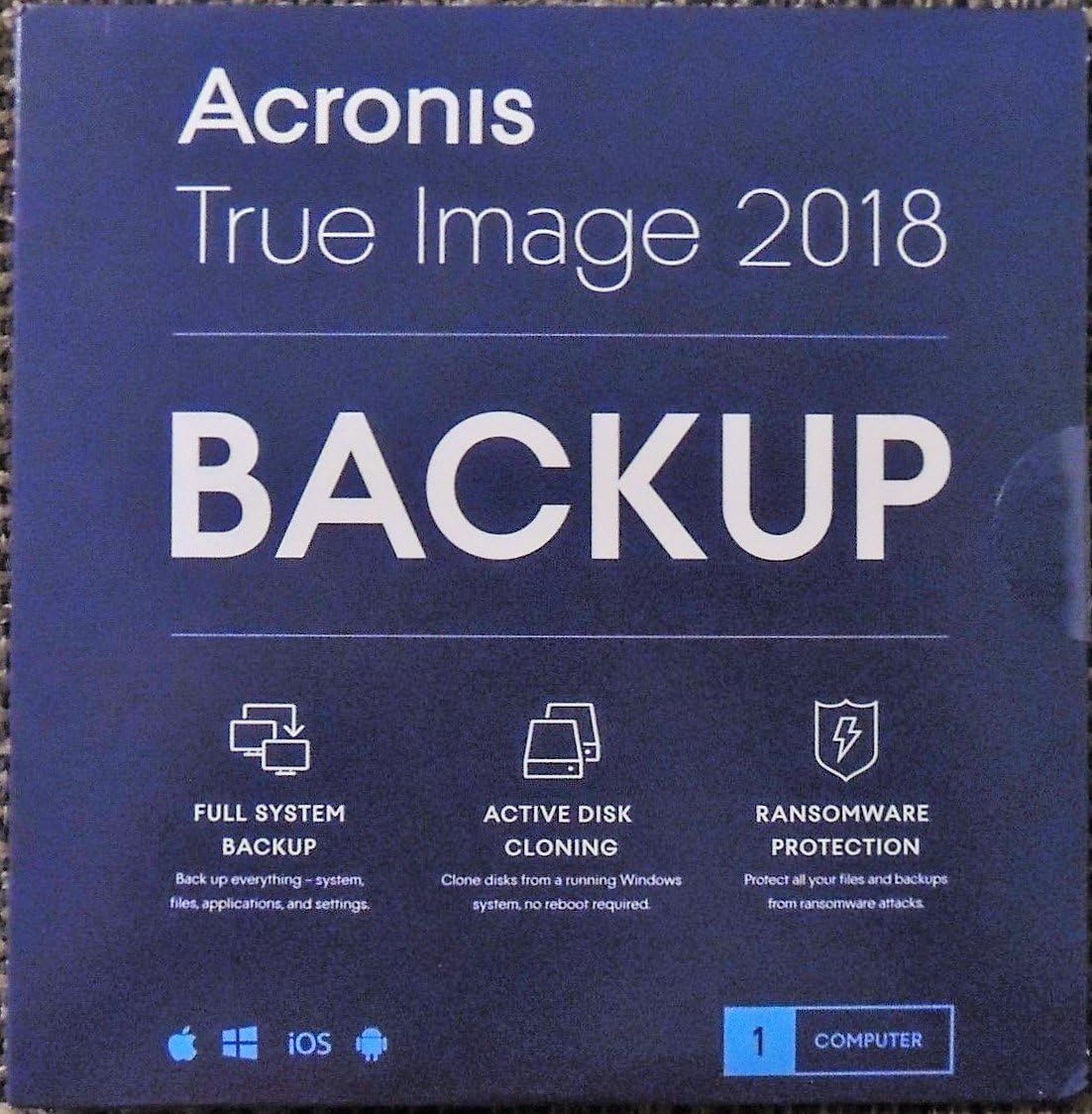 Acronis True Image 2018 1- Device (CD SLEEVE)