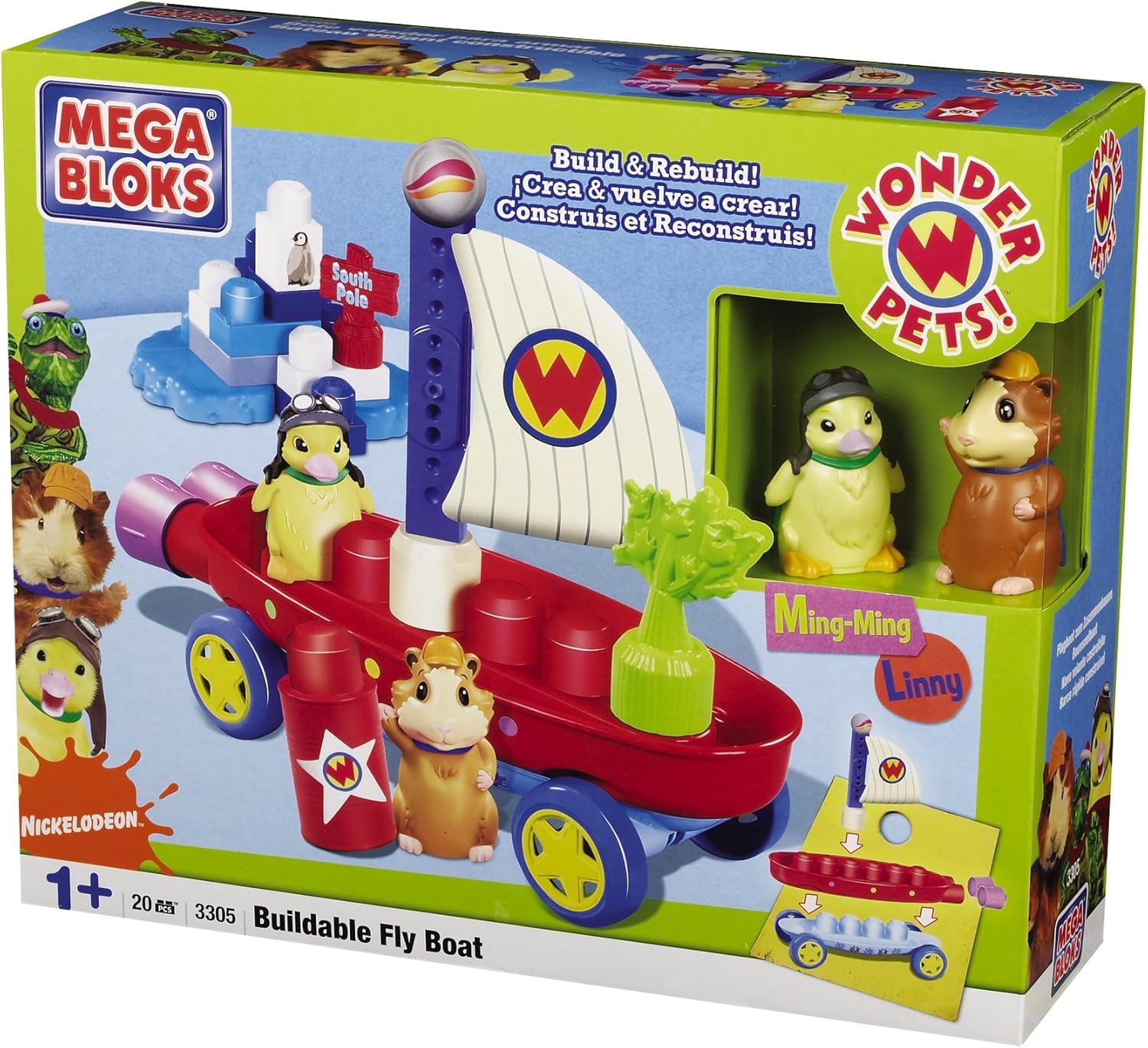 Mega Bloks Wonder Pets Buildable Fly Boat Amazon.co.uk Toys & Games