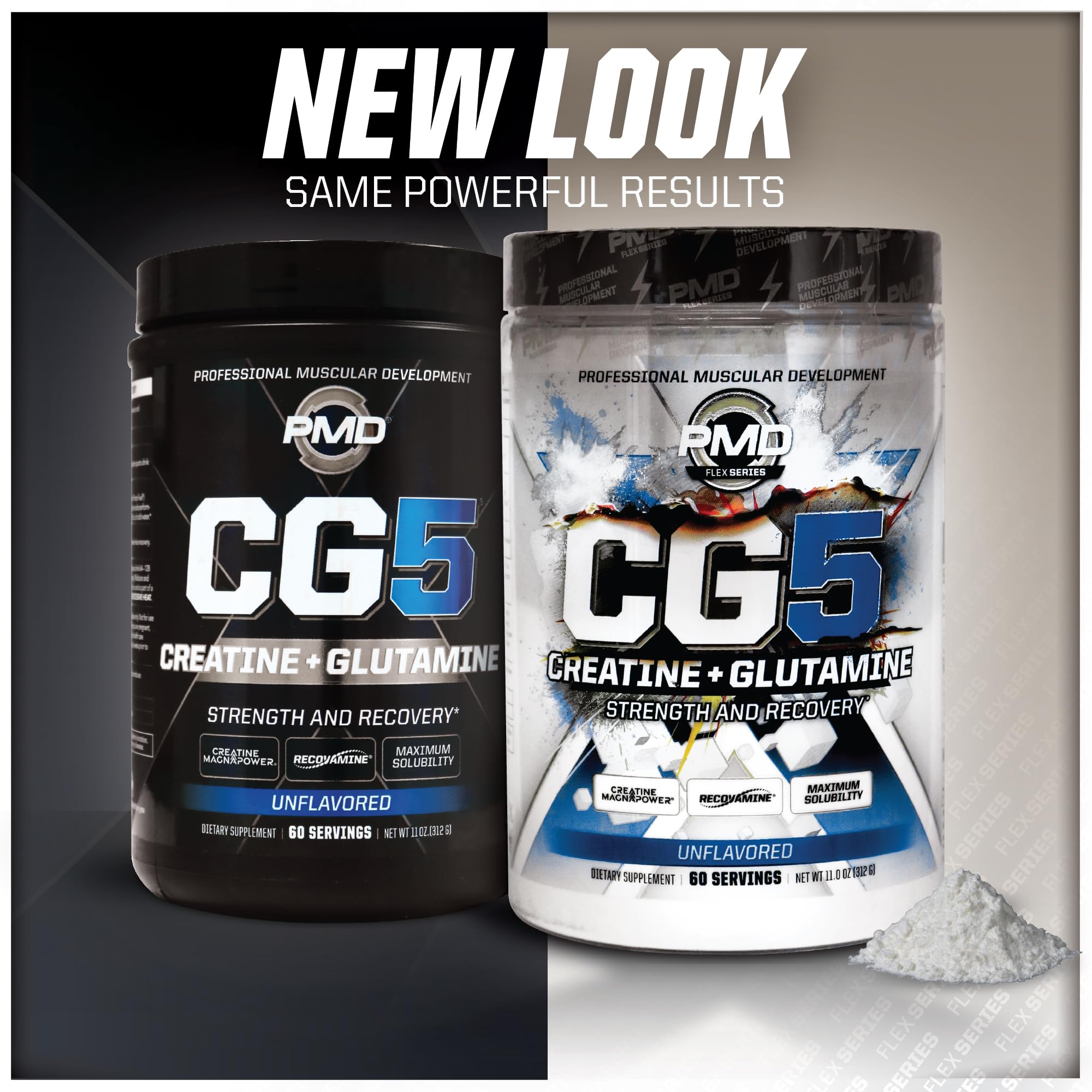 PMD Sports CG5 Creatine & L-Glutamine Powder Unflavored - 60 Servings — Amazon image 2