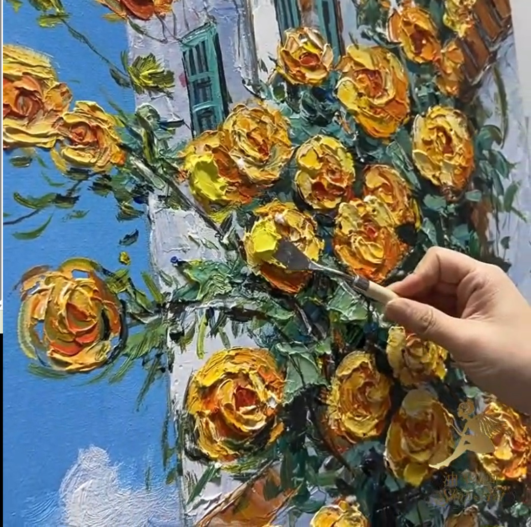 Amazon.co.jp: 【油彩画SHOP ART】手書きの油彩画 アートパネル