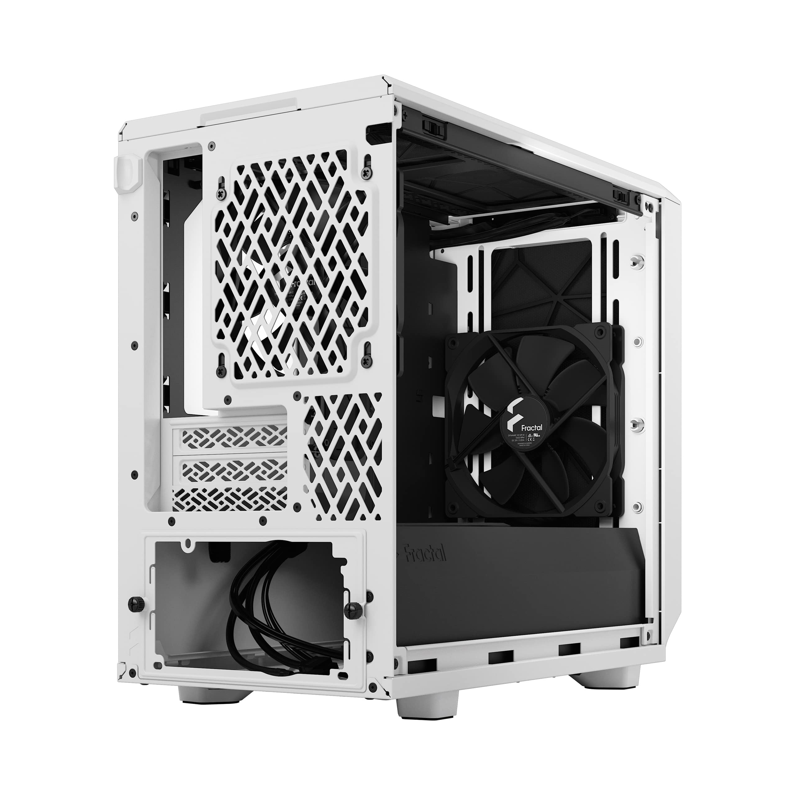 Fractal Design Meshify 2 Nano - MinI-Itx Tower (geh?rtetes Glas) - Keine Spannungsversorgung (atx) - Wei? - Usb/audio (fD-C-Mes2N-02)