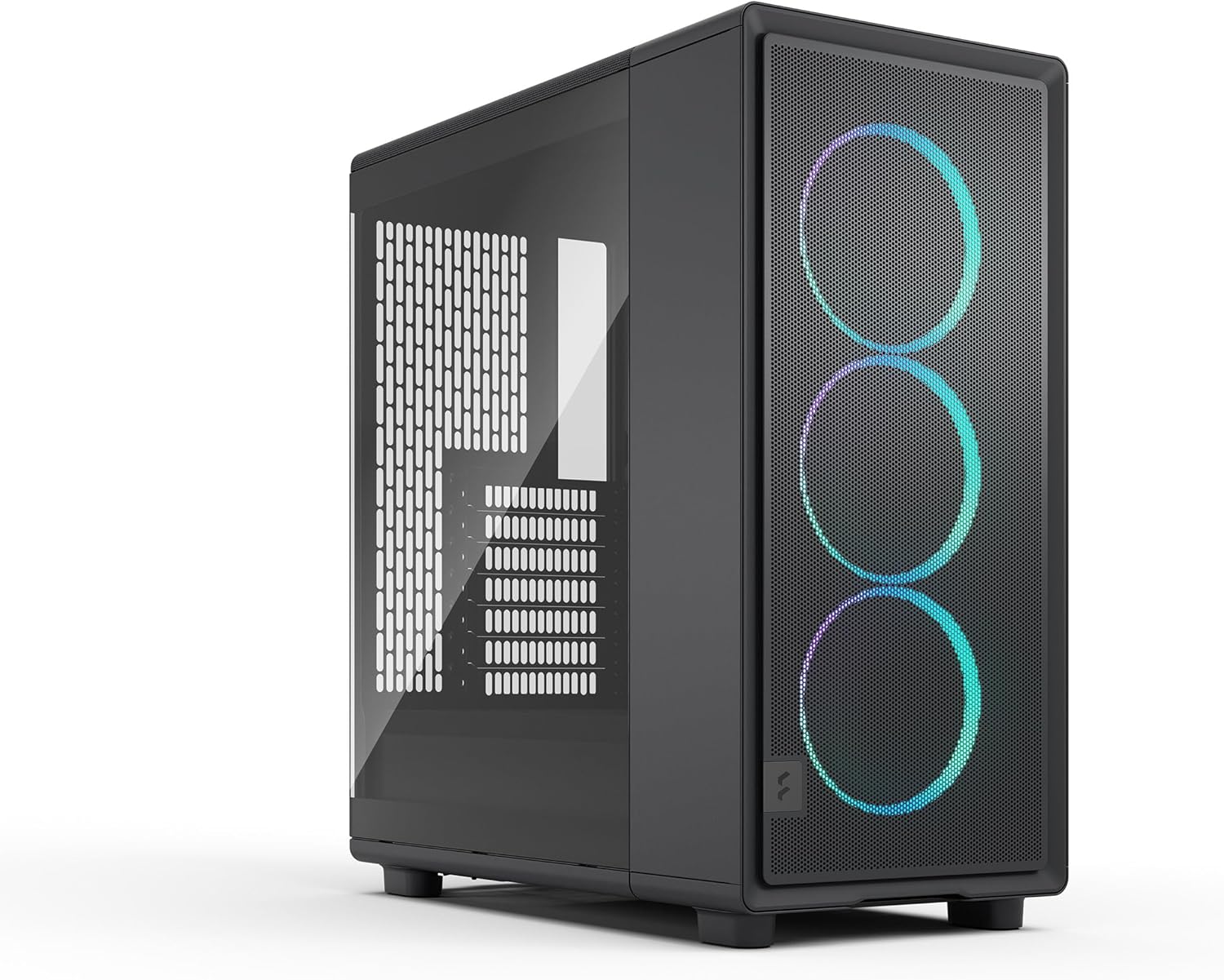 Fractal Design Epoch Black RGB - Tempered Glass Light Tint- High Airflow PC Gaming Case - Mesh Front Panel - Three Momentum 12 RGB Fans Included - Spacious Interior - ATX/mATX/ITX Support Black Tempered Glass RGB