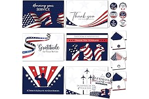Decorably Veteran Appreciation Cards - Show Gratitude for Service