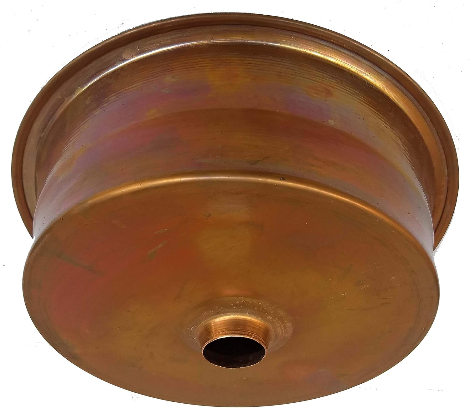 Satin Antique Fired Panning Pan Vessel Countertop Copper Bathroom Sink Toilet Lavatory Room Remodel Vanity Wash Basin Handcrafted Coppersink Bowl Toilet Washroom Washbasin Moving New House Renovation