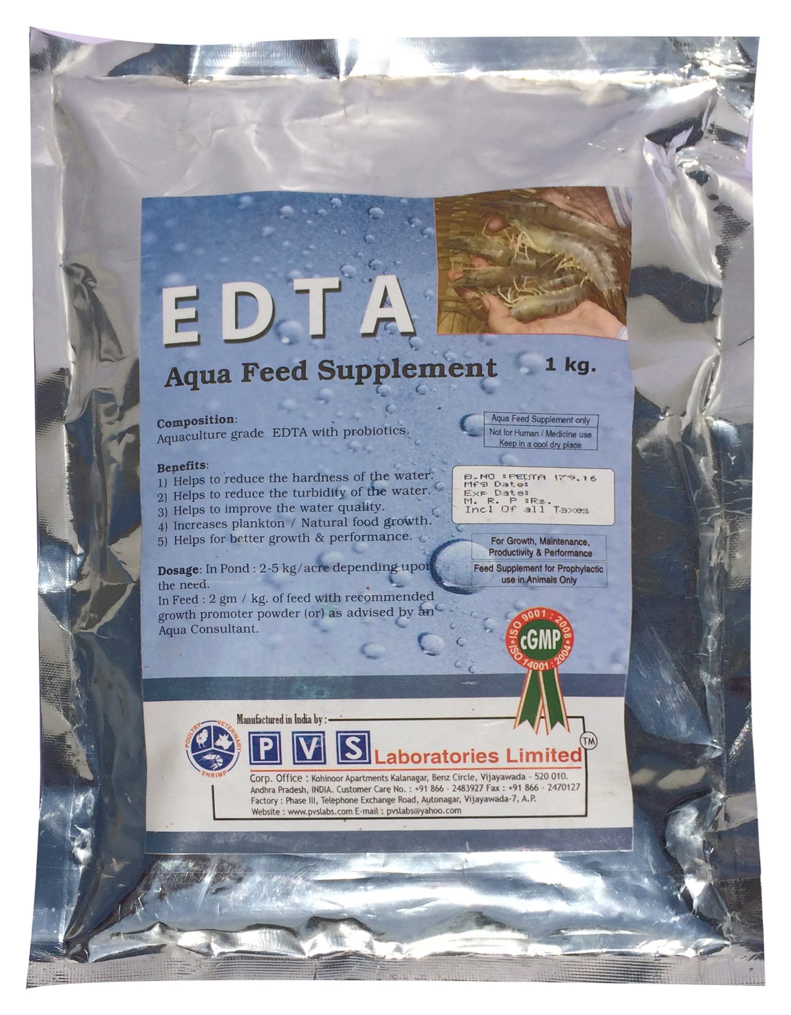 E D T A Prawn Health Supplement, 1000 grams