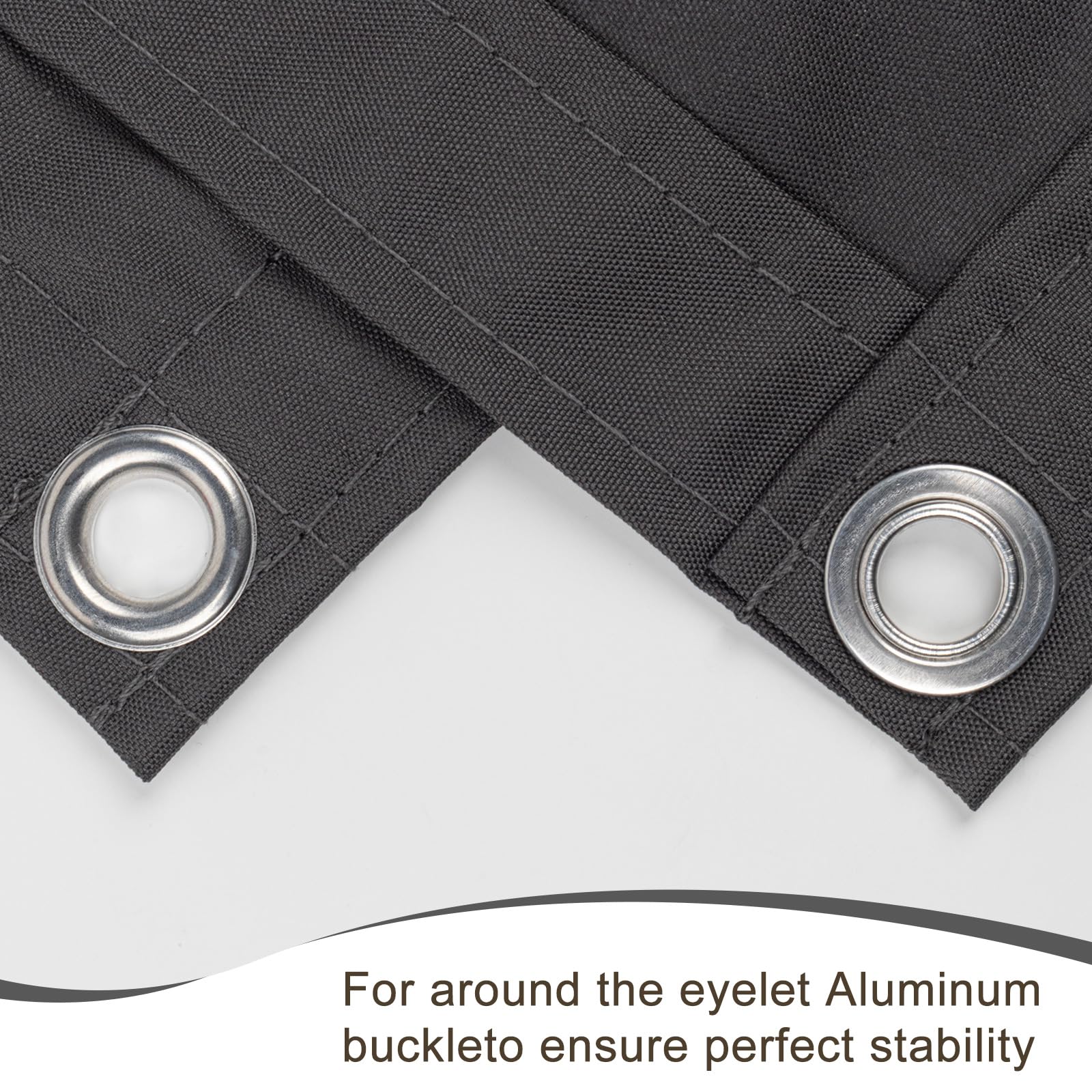 SUNNY GUARD Balcony Privacy Screen 85x500cm Fence Screen for Balcony and Patio Balcony Cover,UV protection windproof and waterproof,with Cable Ties,Dark Anthracite - Image 2