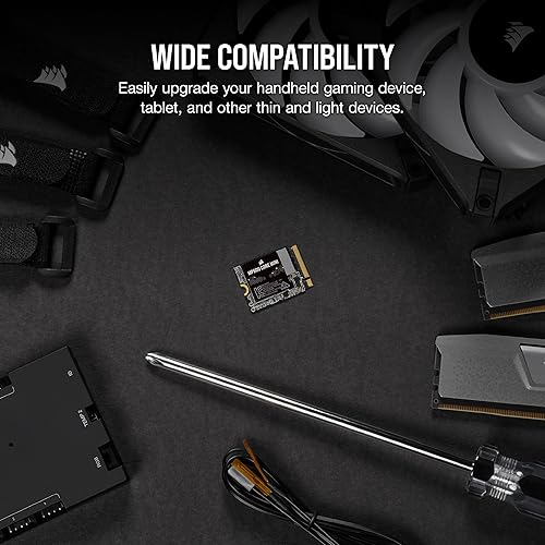 Miniatura 4 de Corsair MP600 CORE Mini 1TB M.2 NVMe PCIe x4 Gen4 2 SSD - M.2 2230 - Lectura secuencial de hasta 5,000MBs - Alta Densidad QLC NAND - Ideal para