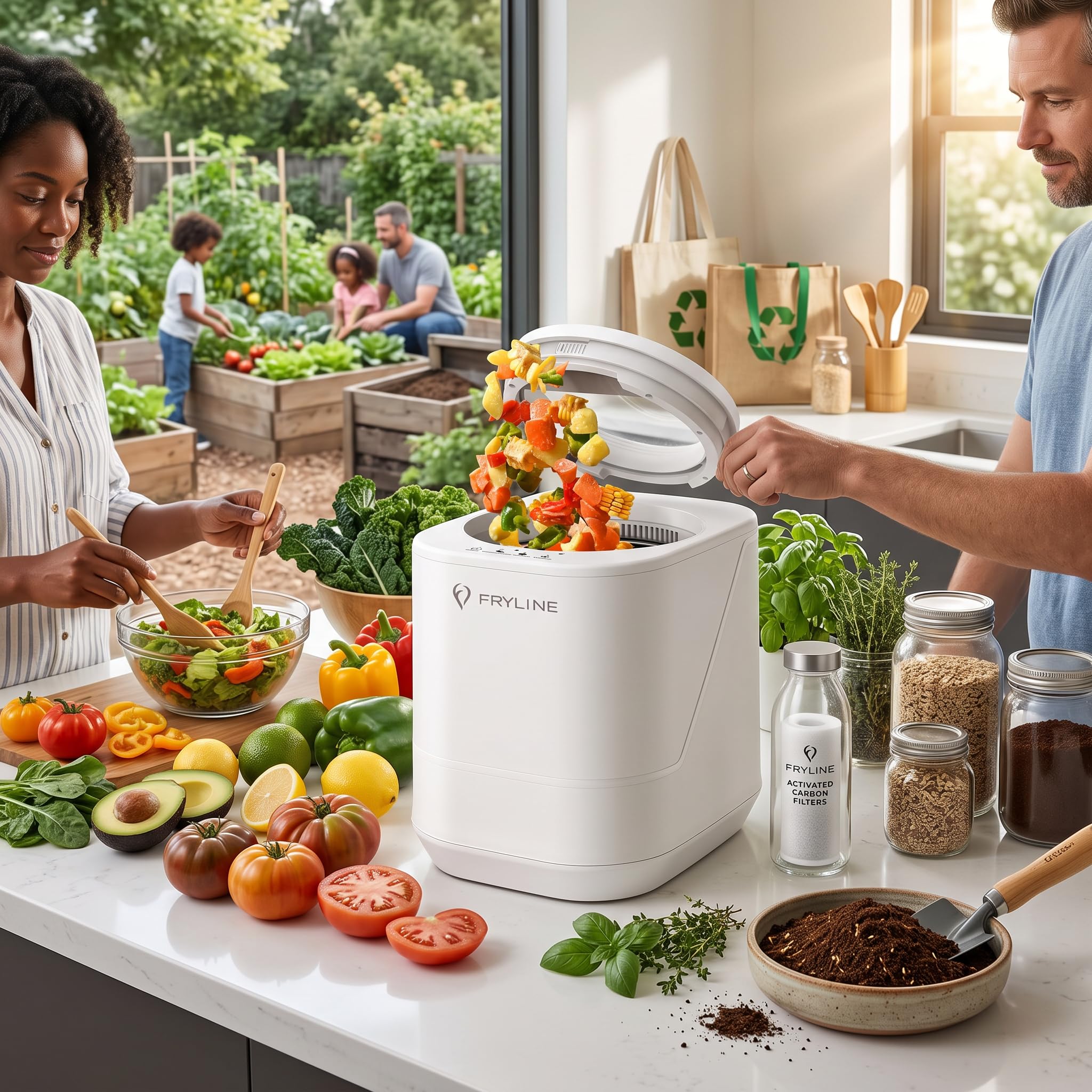 Electric Kitchen Composter - Reduce Waste! -2 Electric Kitchen Composter - Reduce Waste! -2