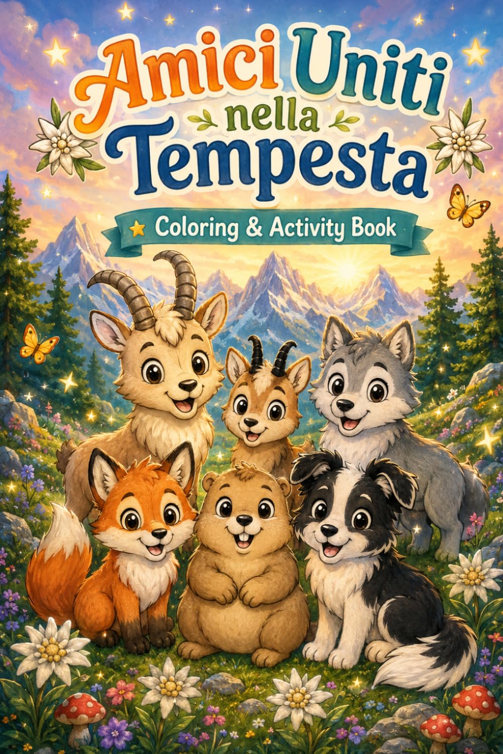 Amici uniti nella tempesta: Coloring & activity book