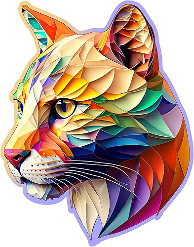 Miniatura 7 de Wooden.City Rompecabezas de madera Gaudy Cougar de 150 piezas, rompecabezas inusuales únicos con piezas en forma de animales, rompecabezas