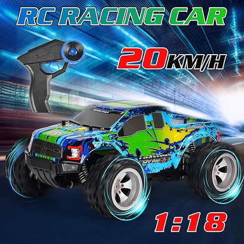 Miniatura 3 de DOUBLE E Ford Raptor F150 - Coche de control remoto de 124mih 4WD RC con batería recargable faros delanteros de alta velocidad todoterreno Monster
