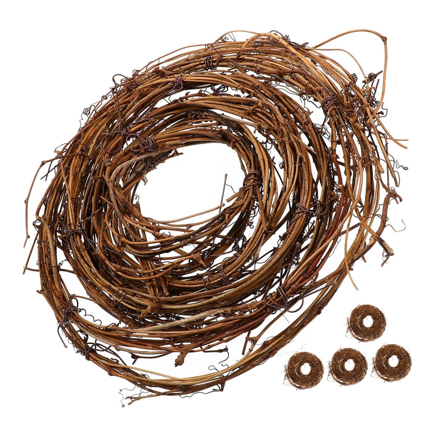 STOBAZA 5stücke Natürliche Rattankränze Zum Basteln Rustikale DIY Dekozweige Aus Naturmaterial Kranzbasteln Für Hochzeit Fenster Haustür Wanddekoration Nachhaltige Hochzeitsdeko