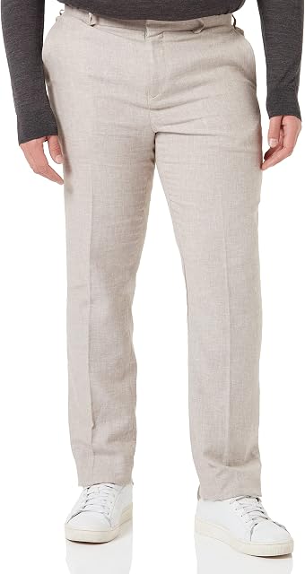 Amazon Brand - find. Men's Linen Slim Suit Trousers