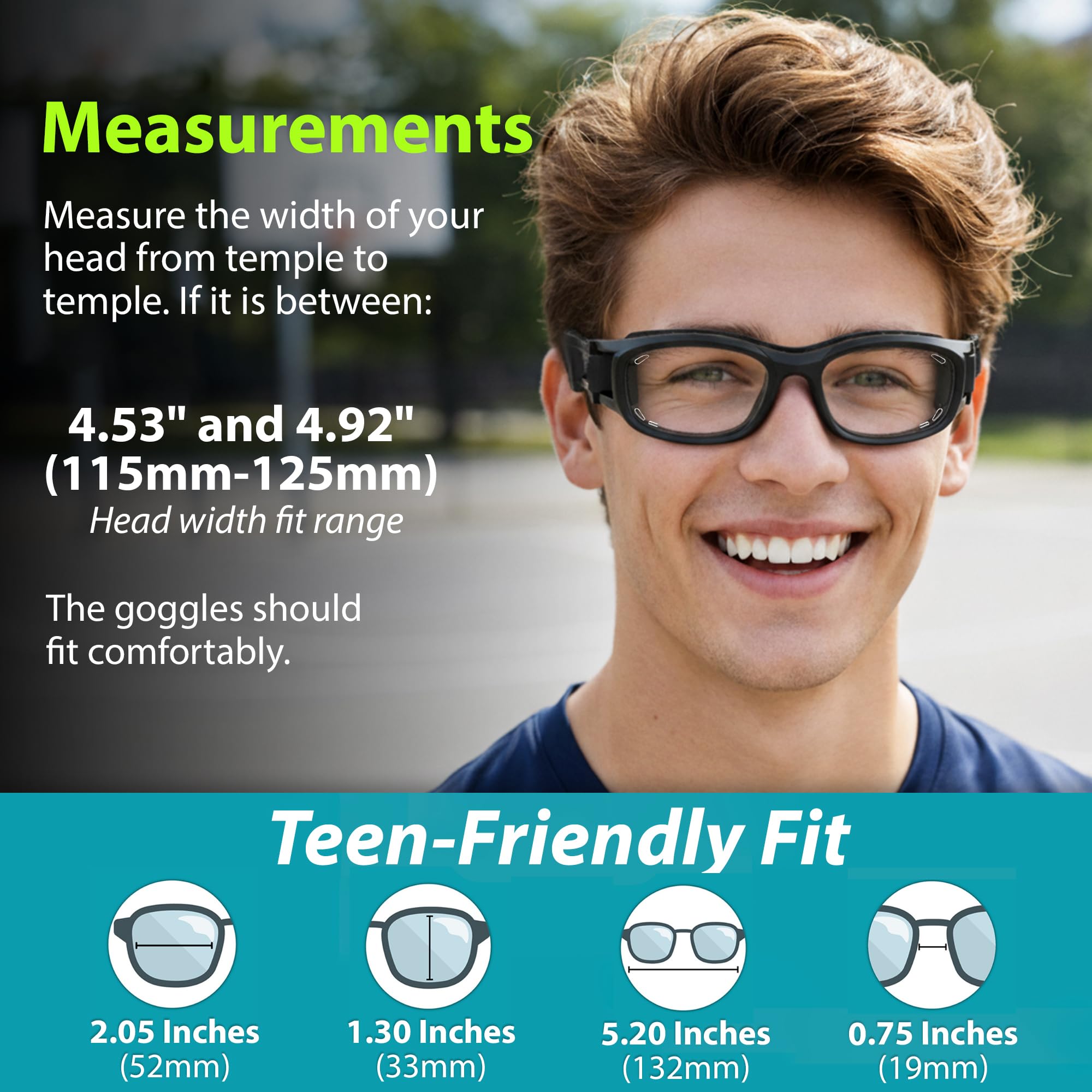BLUE CUT Gafas de seguridad para deportes al aire libre, unisex, antiniebla, ideales para baloncesto, raquetball