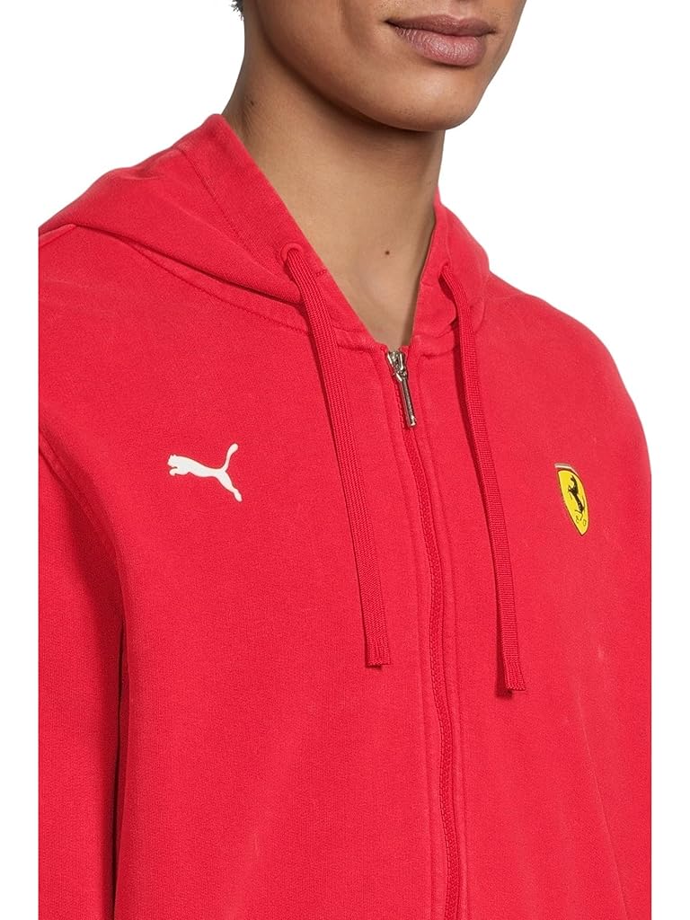 Red PUMA Scuderia Ferrari Sportswear Hooded Sweat Jacket