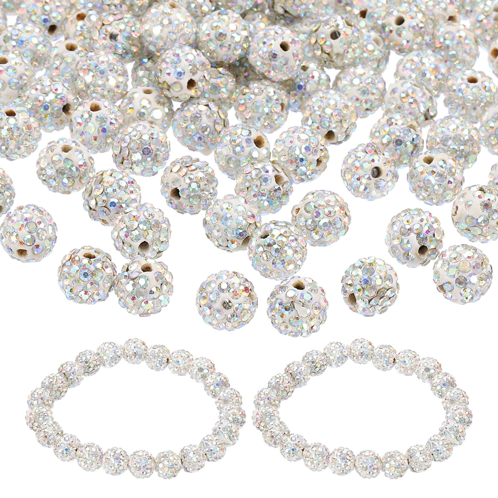 PATIKIL 10mm Rhinestone Beads