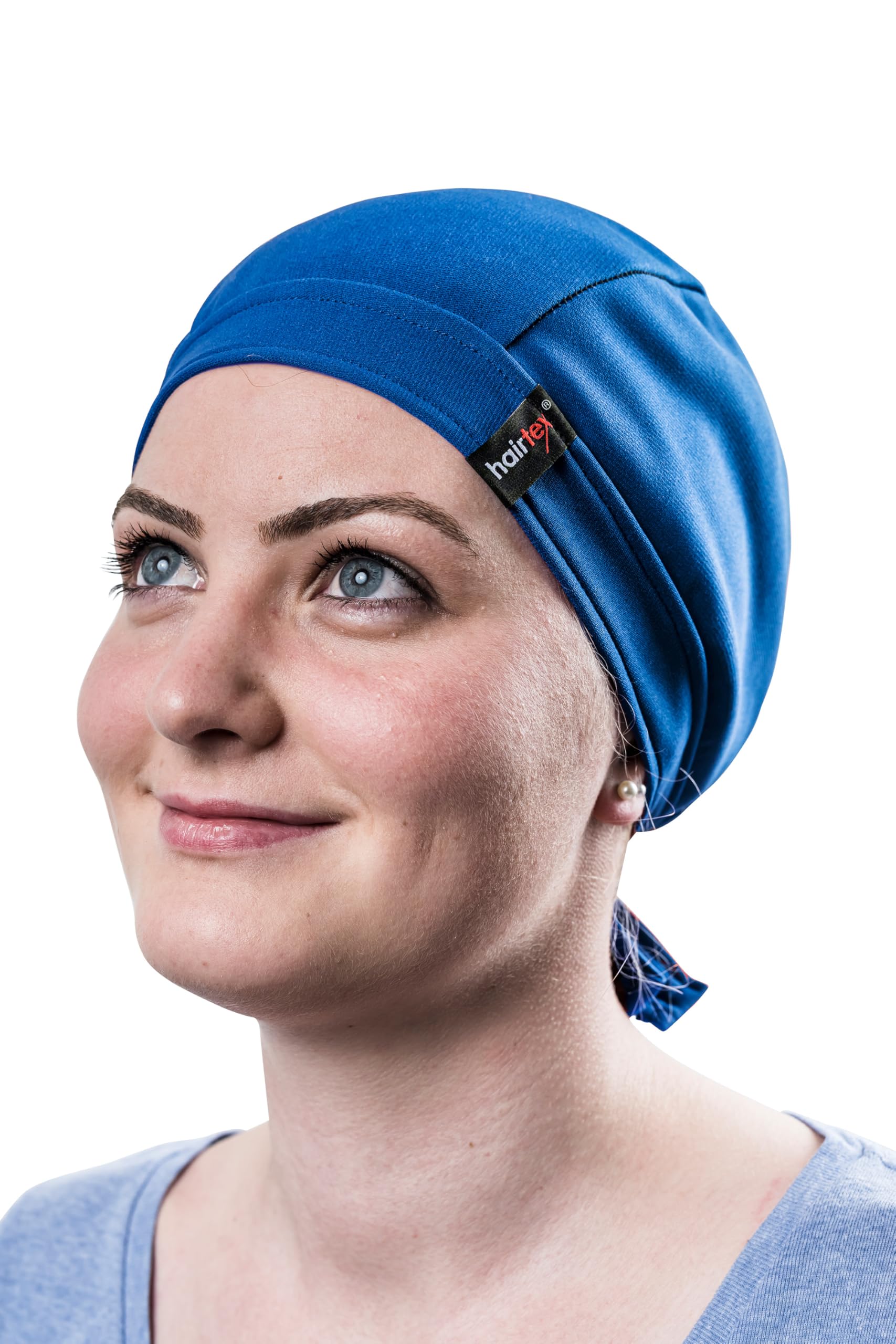 hairtex Stall-Mütze mit Bändern - Schützt vor Gerüchen - Wasserresistent, Schmutzbeständig, Atmungsaktiv popblau XL