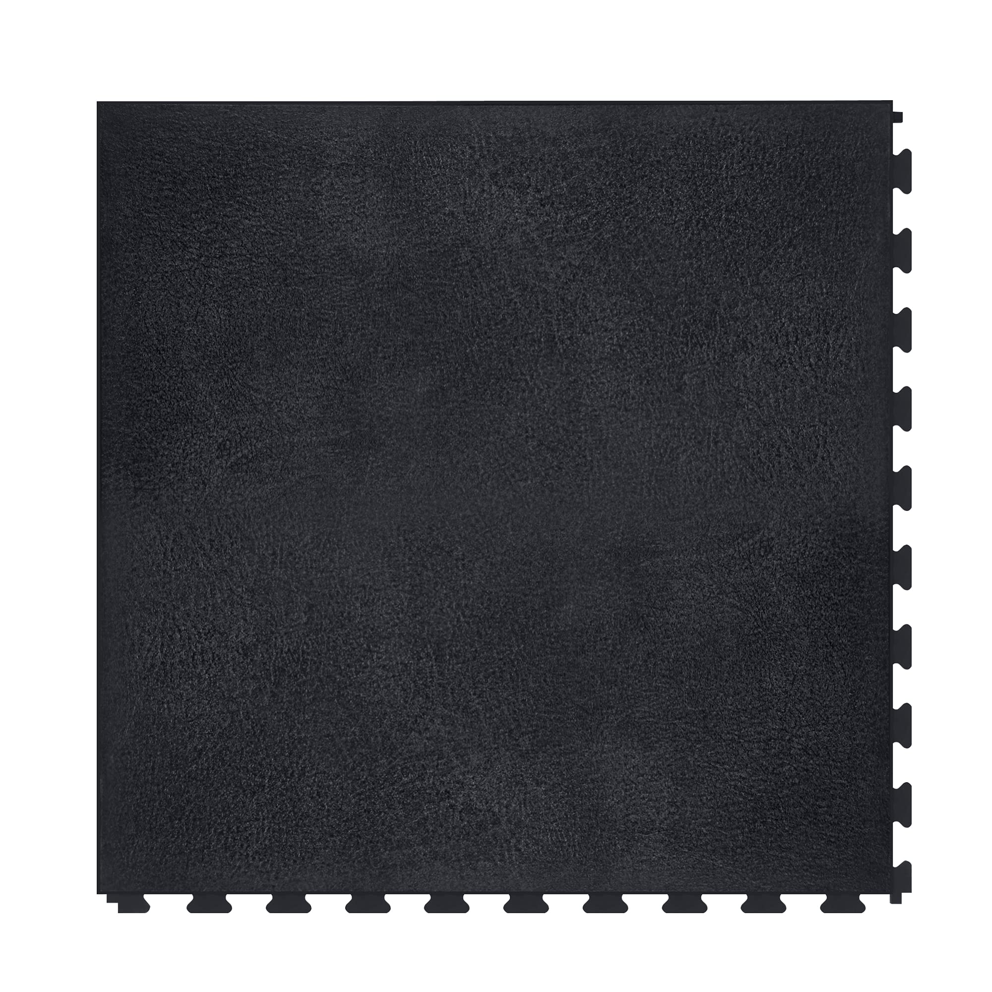 IncStores 5mm Thick Smooth Flex Interlocking Garage Floor Tiles | Flexible Plastic Floor Tiles for a Stronger and Safer Garage, Workshop, Shed, or Trailer | Black, 6 Tiles, 16.67 Sq Ft