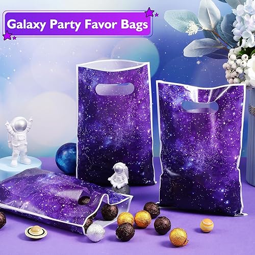 Miniatura 8 de Ctosree 50 unidades de bolsas de dulces para fiesta de galaxia, bolsas de golosinas de galaxia, bolsas de regalo de fiesta, bolsas de regalo de