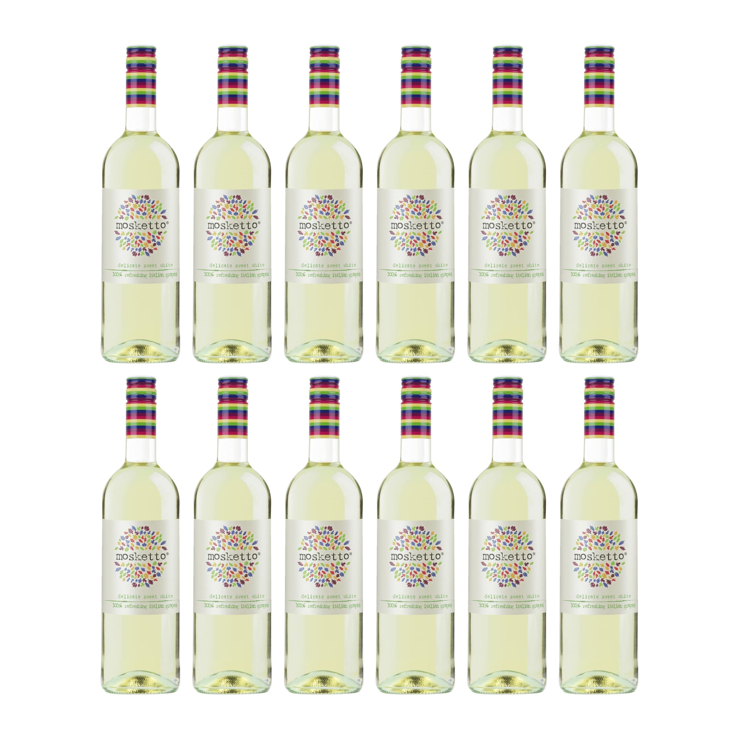Mosketto Delicate sweet white Weisswein Süss VEGAN Italien inkl. FeinWert E-Book (12 x 0.75 l)