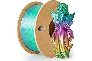 Silk Rainbow PLA Filament 1.75mm: Enhance Your 3D Prints with Shimmering Pal Filaments