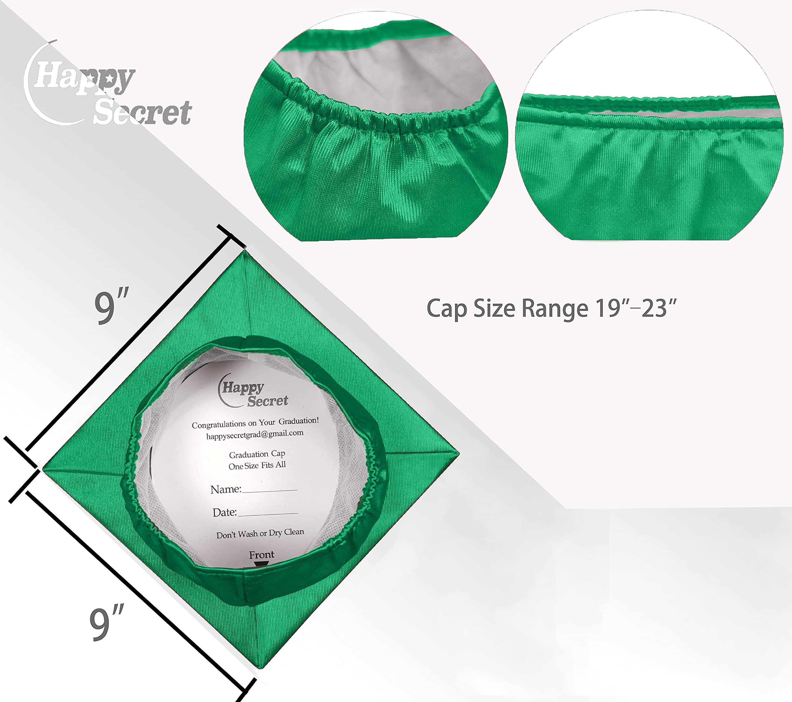 Snapklik.com : Happy Secret Shiny Graduation Cap Unisex