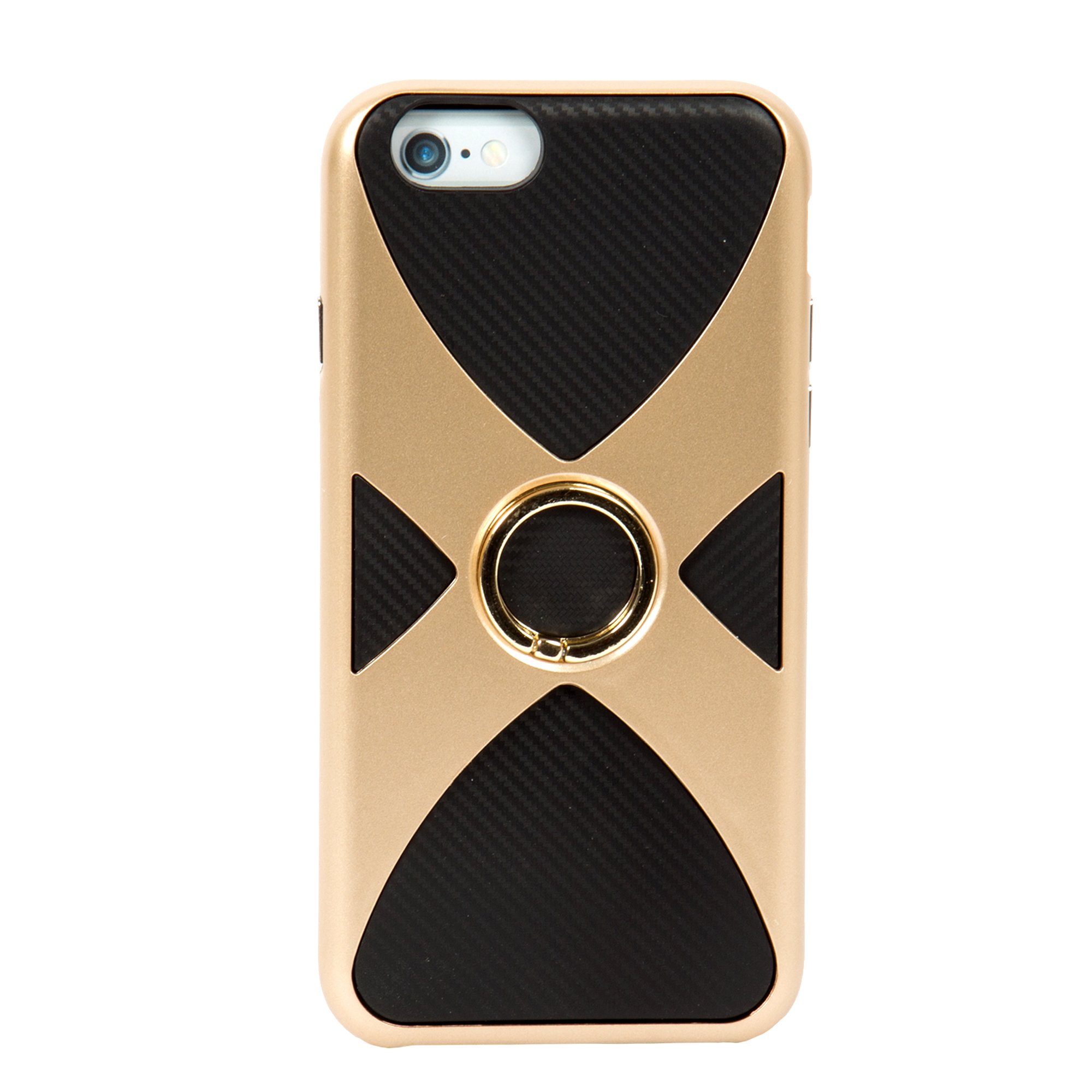 iFocus ElectronicsHeavy Duty Stylish Apple iPhone 7 Plus Case with Alloy Ring, 8.5 inches, Gold