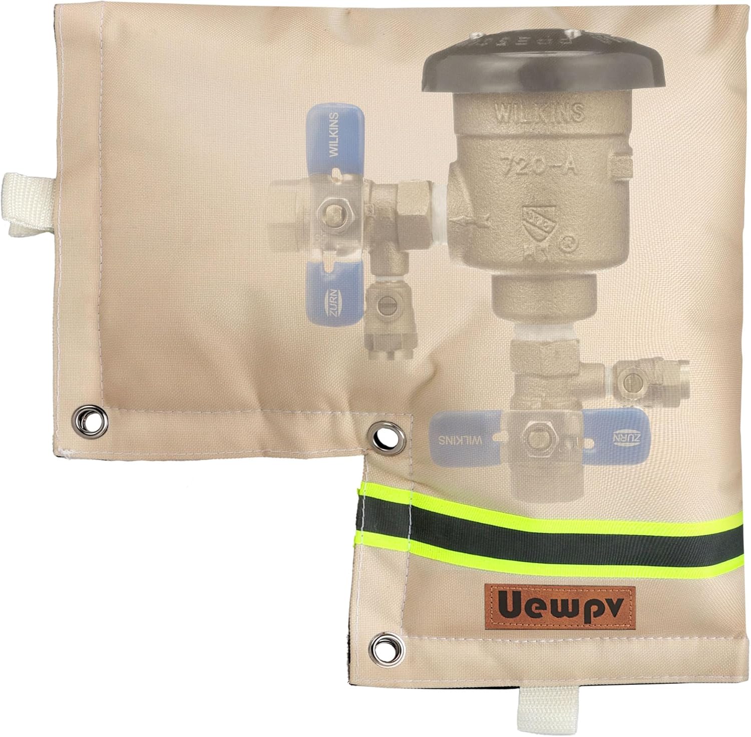 Backflow Preventer Insulation Cover- Pressure Vacuum Breaker Cover - Winter Water Well Pump and Sprinkler Valve Cover (5F) - Protects from Severe Snow and Intense Sun? L-13 W x 12" H 13"L x 12"W