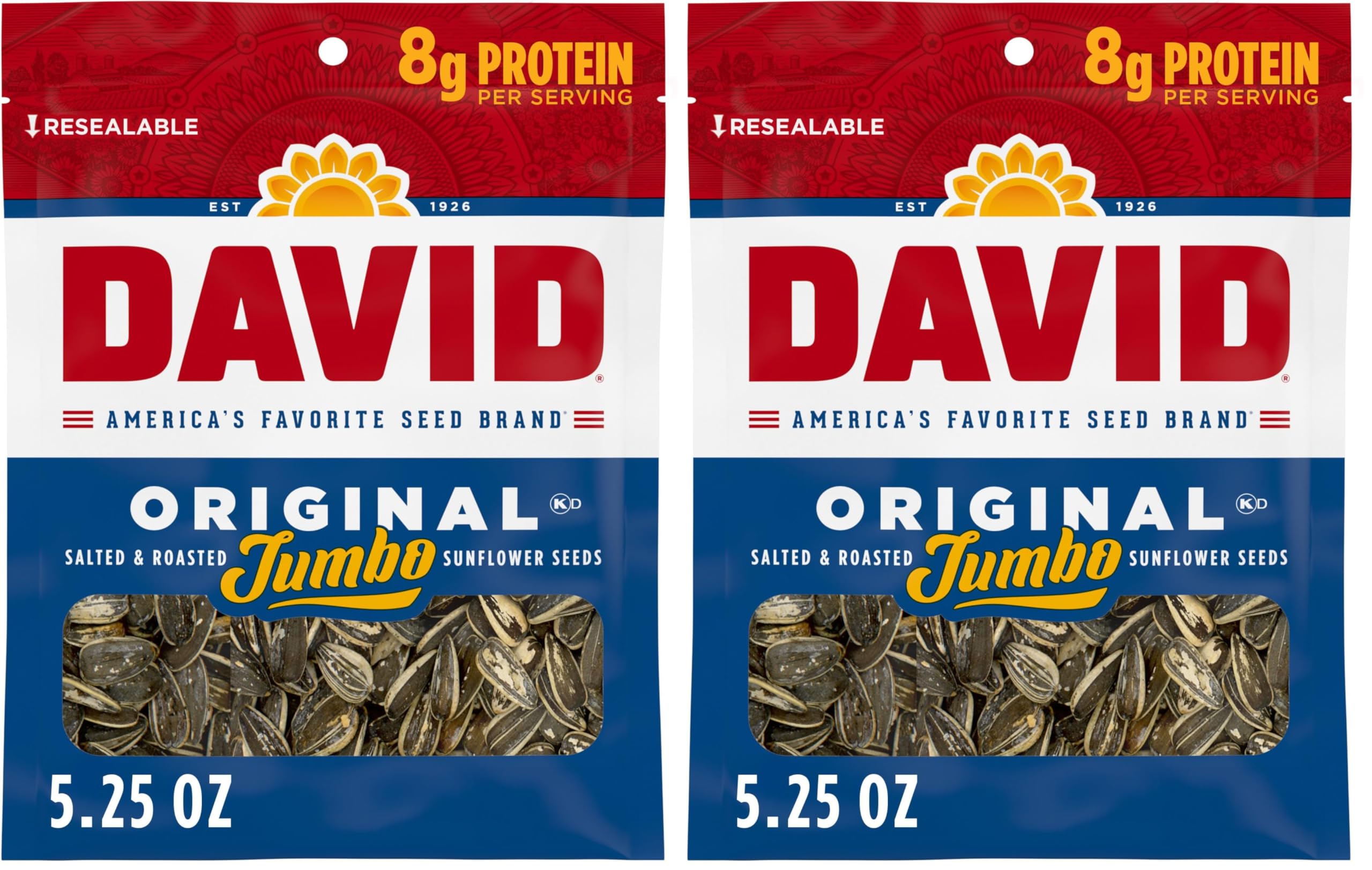 David Original / 5.25 Ounce (Pack of 24) / 1 Sunflower Seeds