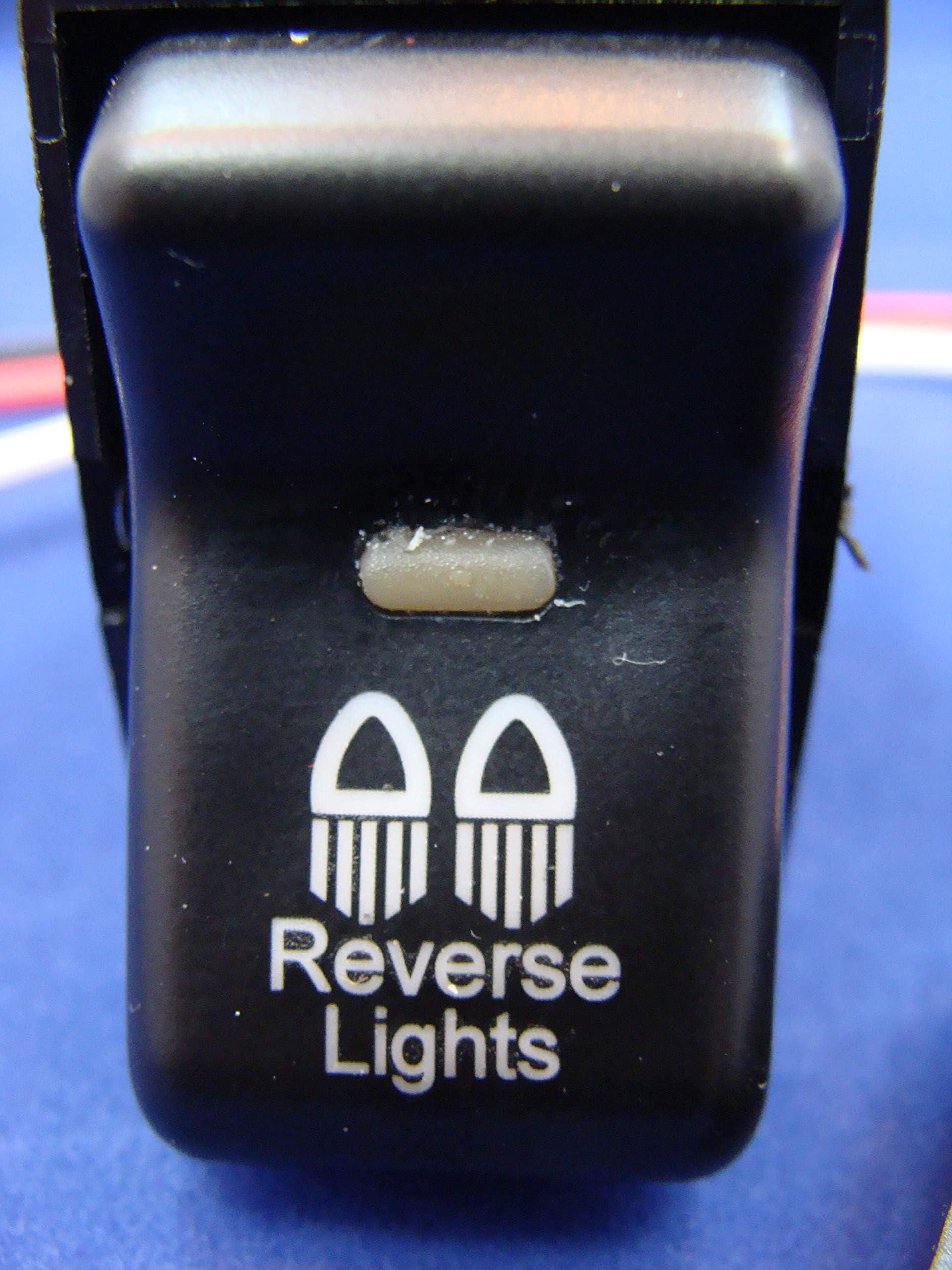 GCD Fits Jeep TJ/LJ Wrangler Rocker Switch - Reverse Lights Logo 1997 to 2006