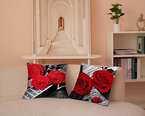 Miniatura 7 de Guhoo - Juego de 4 fundas de almohada decorativas geométricas de 18.0 x 18.0in