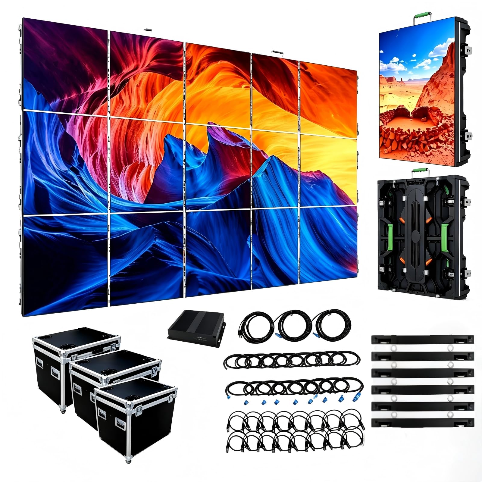 Portable IP65 Waterproof LED Screen Pannels LED Video Wall for Rental