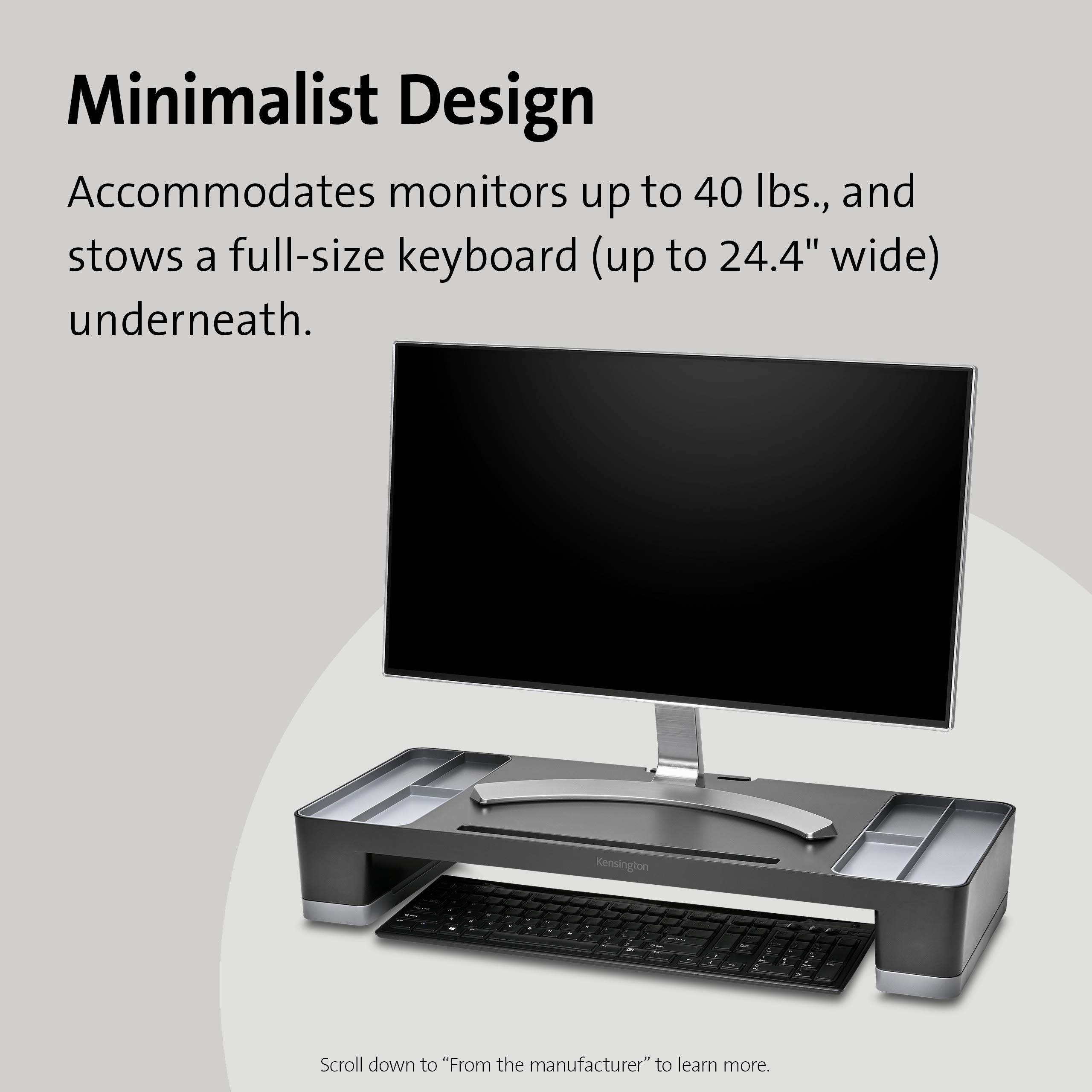 Kensington Supporto per monitor organizzativo-nero (K58300WW)