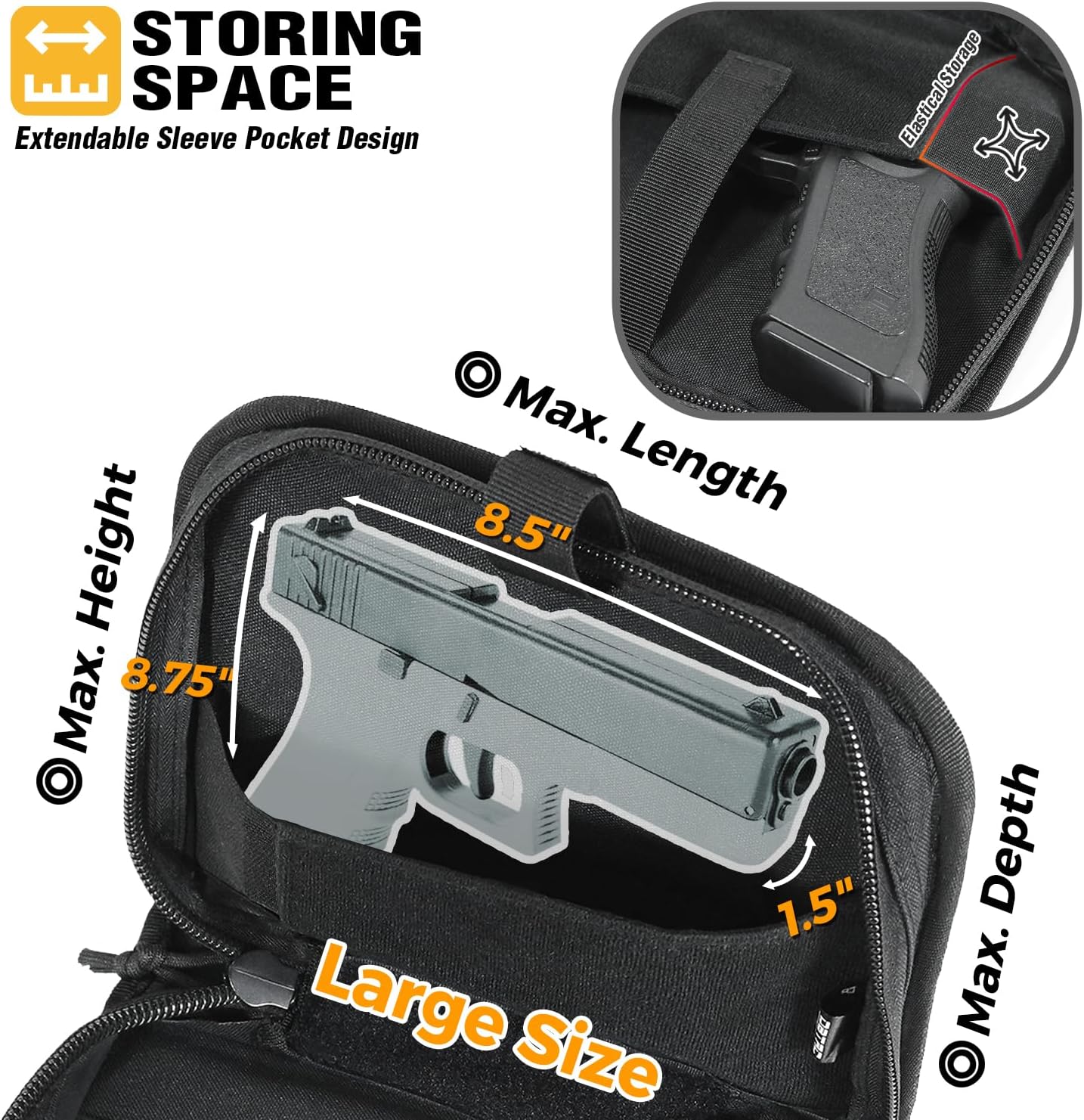 DBTAC Soft Pistol Cases Deluxe Small Specialist + DBTAC Square Pistol Rug Case